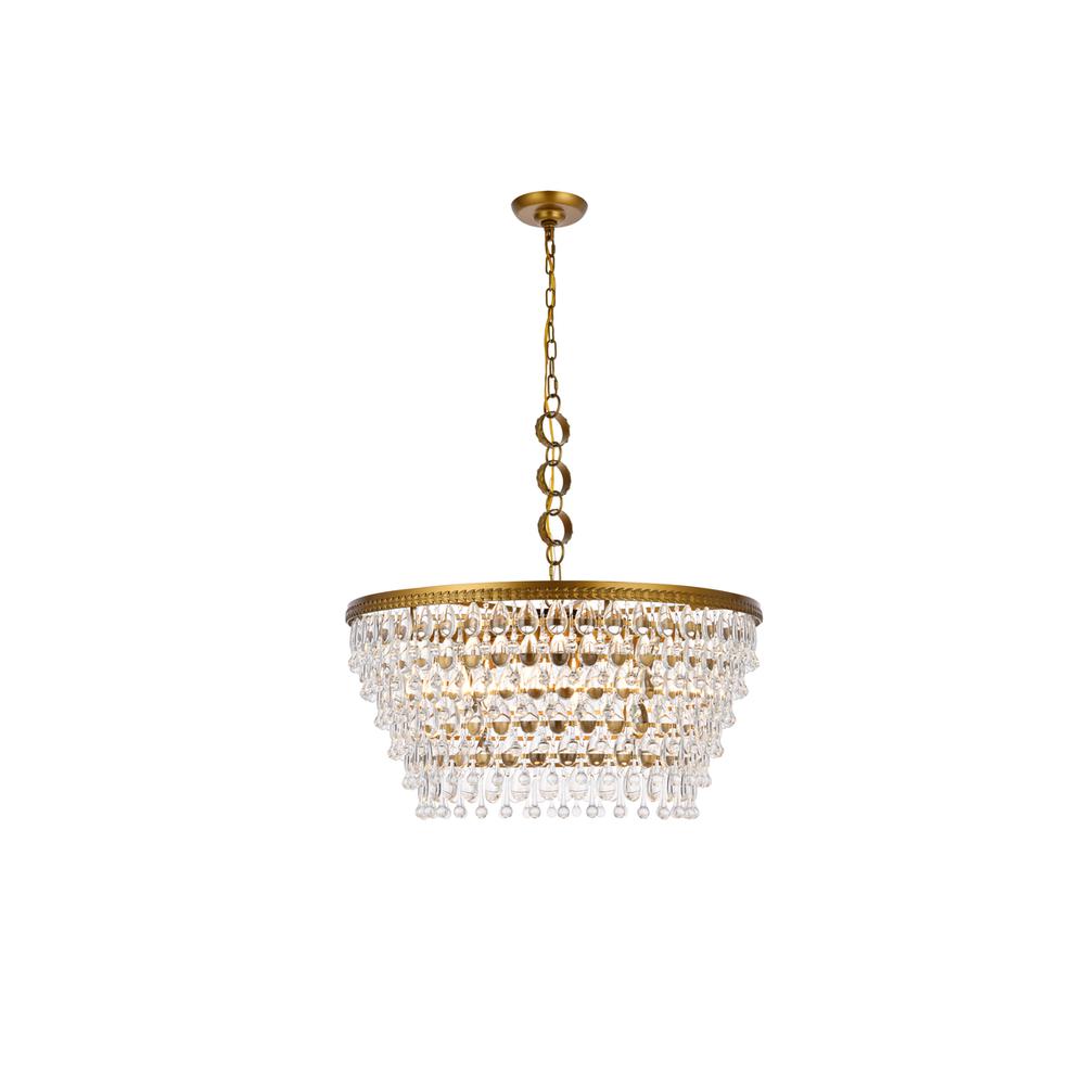 Nordic 6 lights brass chandelier. Picture 1