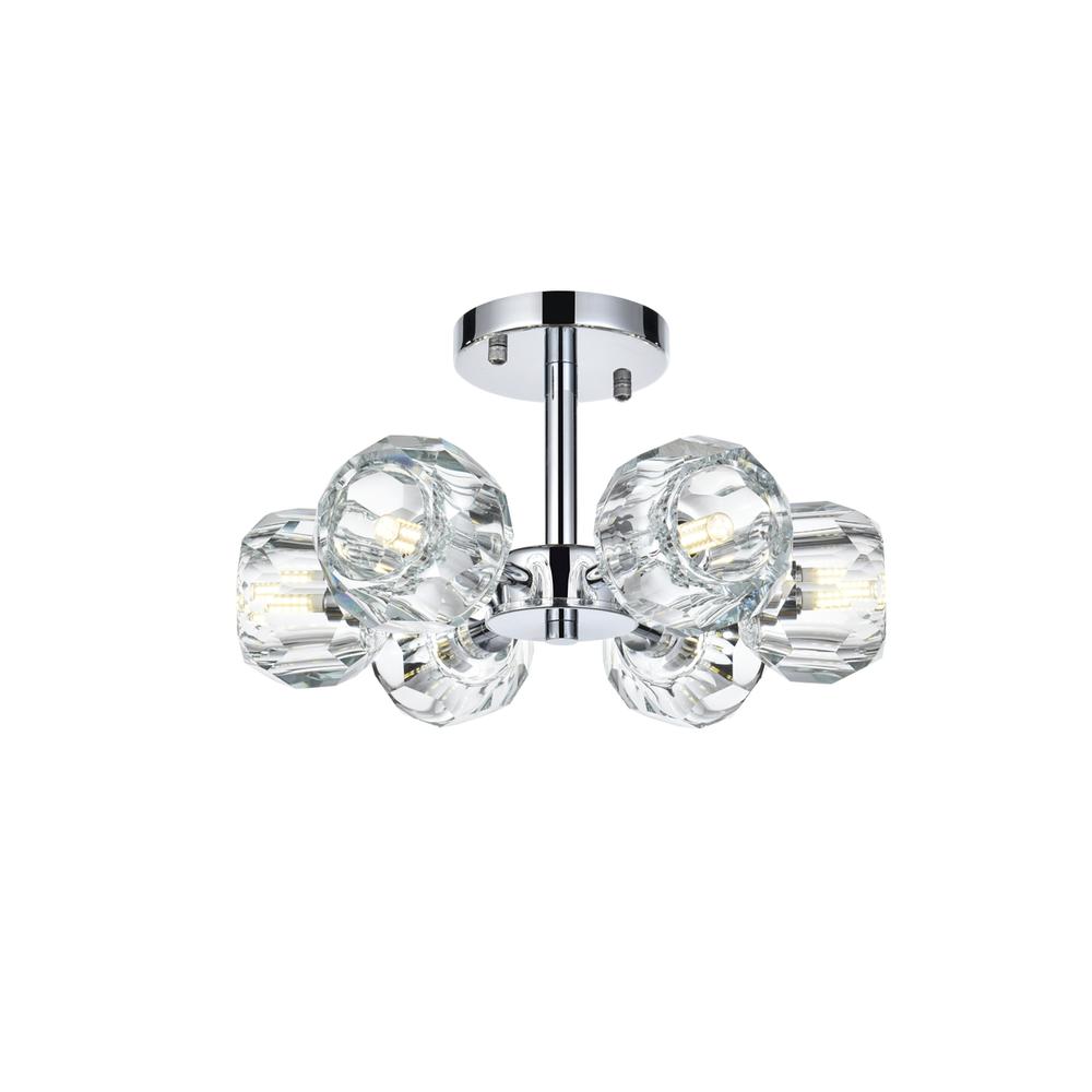 Eren 14 inch Flush Mount in Chrome. Picture 1