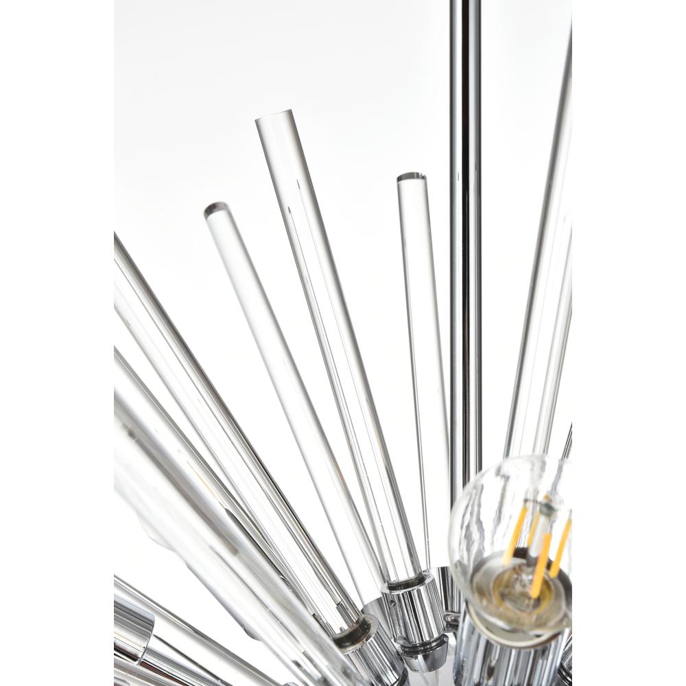Sienna 42 inch crystal rod pendant in chrome. Picture 4