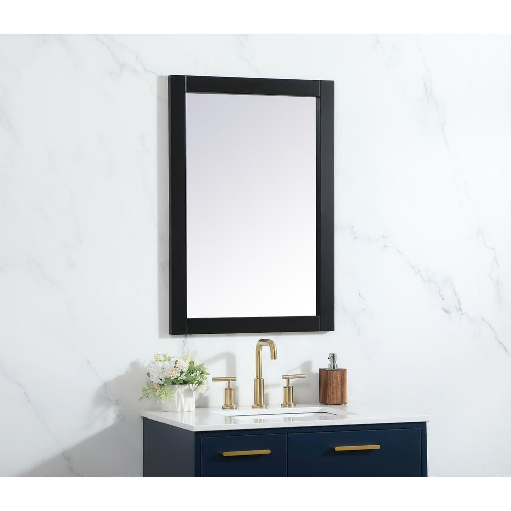 Cole vanity mirror 22 x 32 inch in black. Picture 2
