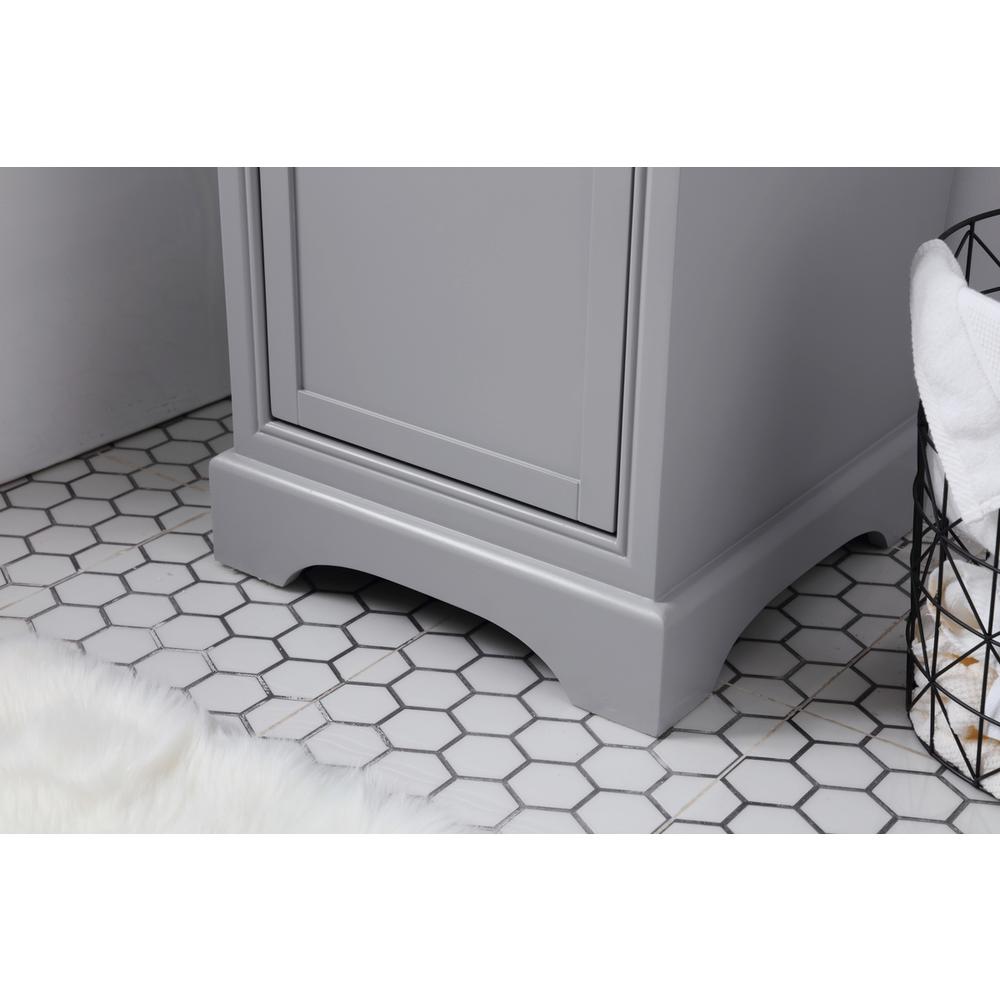 19 in. Single Bathroom Vanity set in light grey. Picture 5