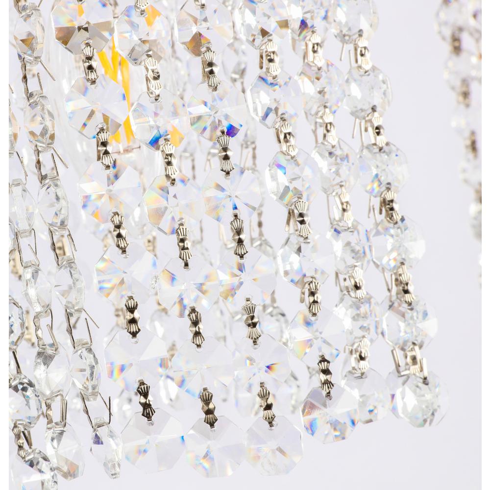 Phineas 5 light Brass and Clear Crystals wall sconce. Picture 10