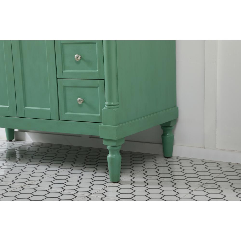 42 inch Single Bathroom vanity in vintage mint. Picture 6