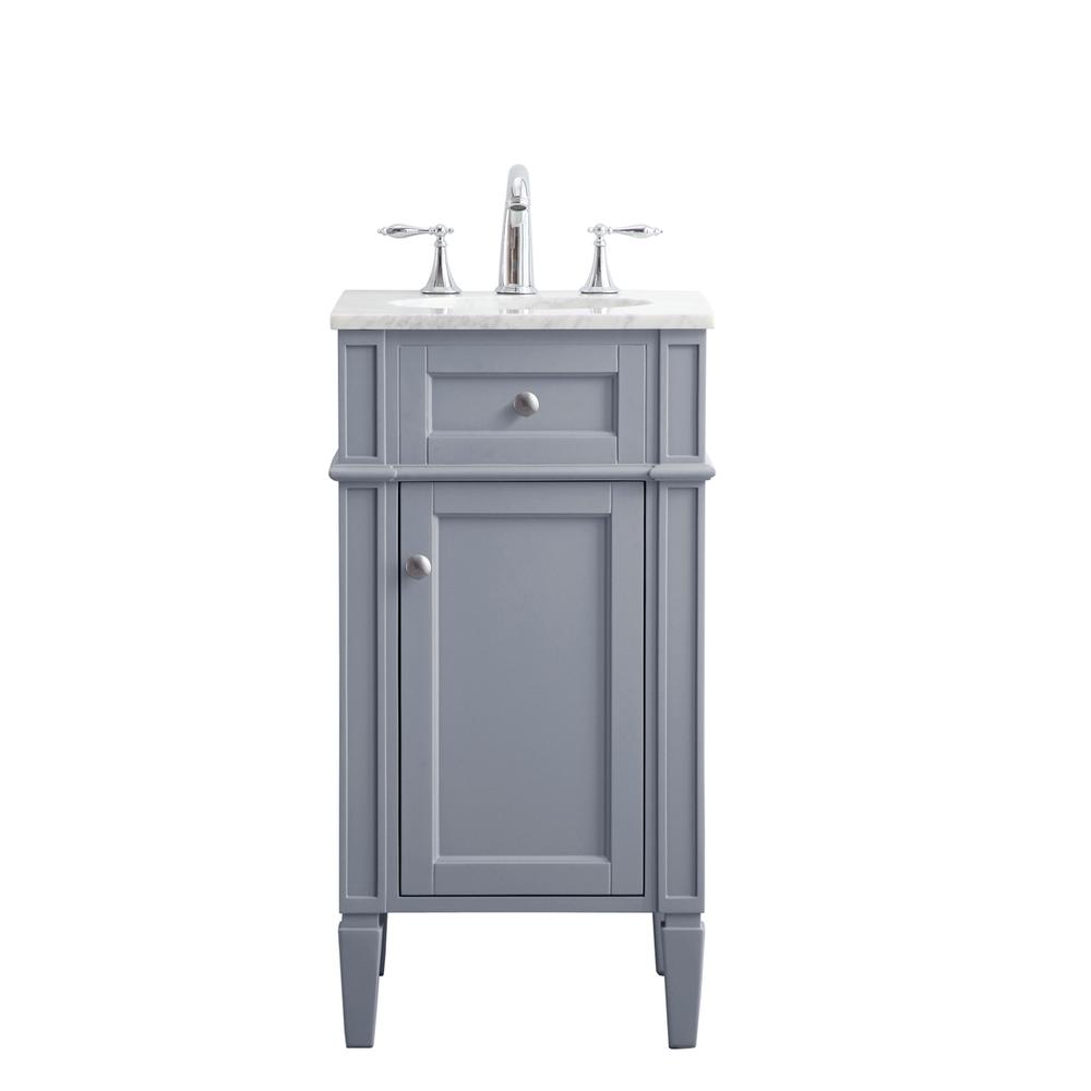 18 in. Single Bathroom Vanity set in grey. Picture 1