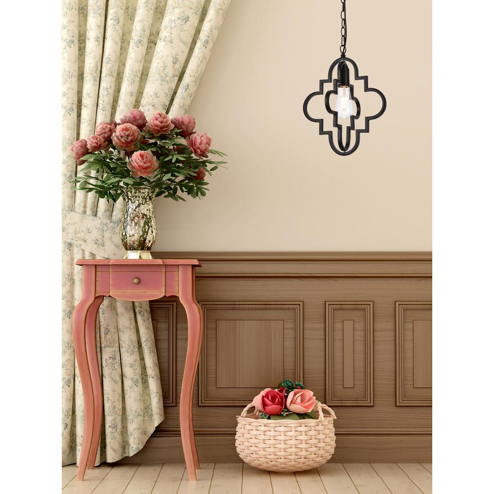 Sandara 1 light pendant in black. Picture 8