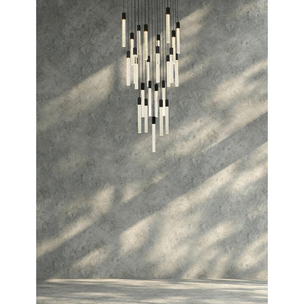Weston 25 lights pendant in black. Picture 8