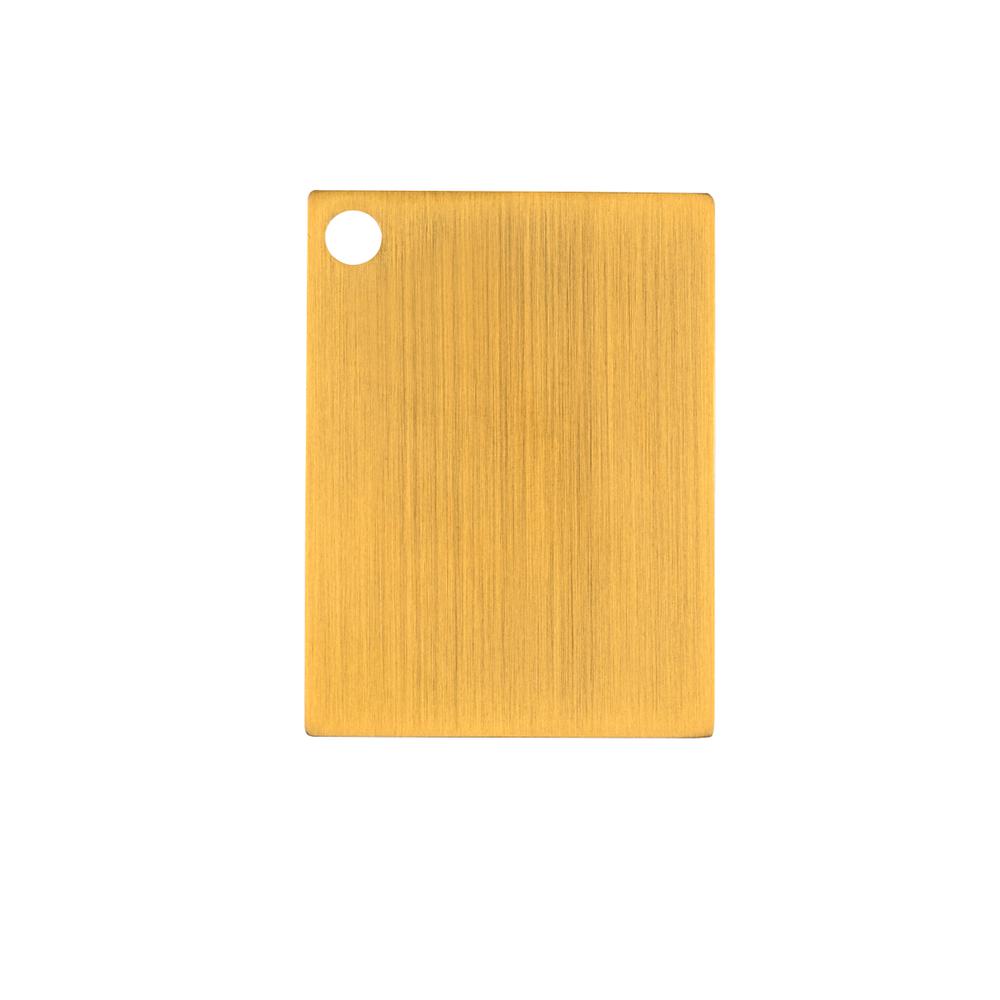 Metal Finish sample in light antique brass. Picture 1