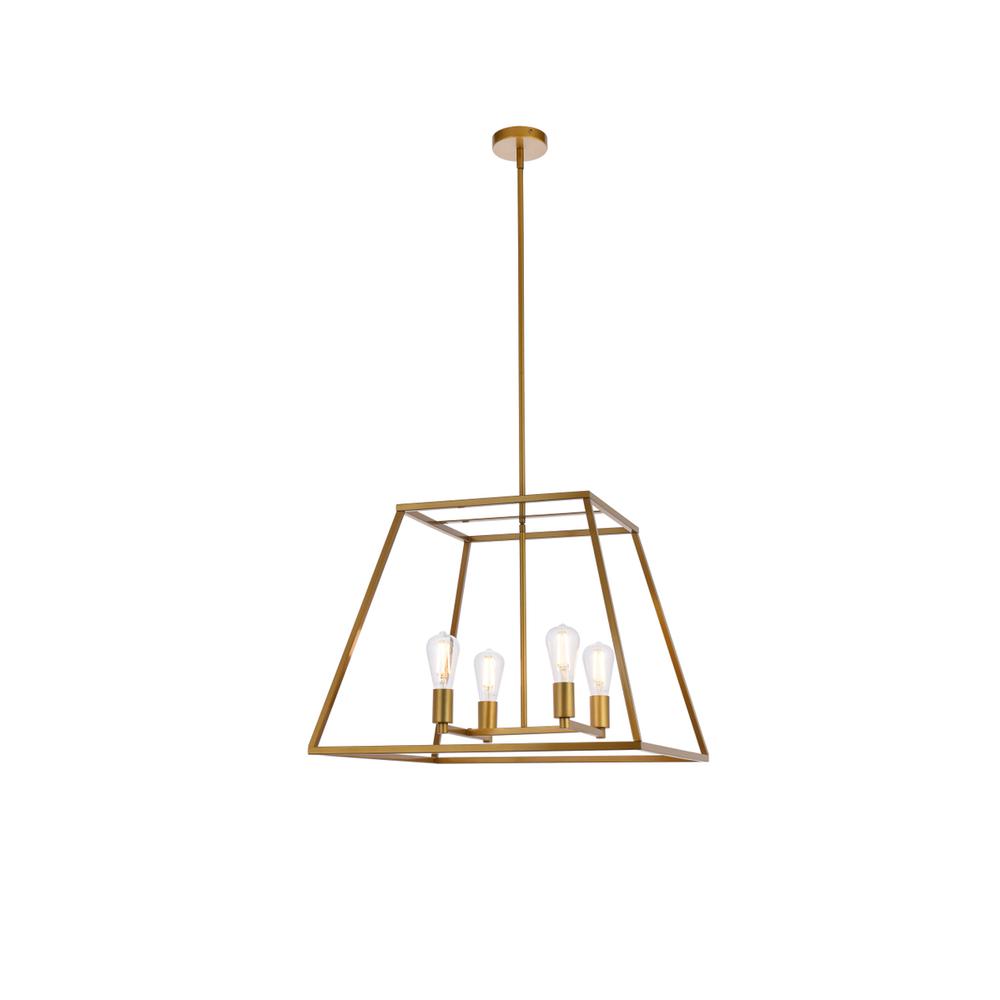 Declan 24 inch pendant in brass. Picture 1