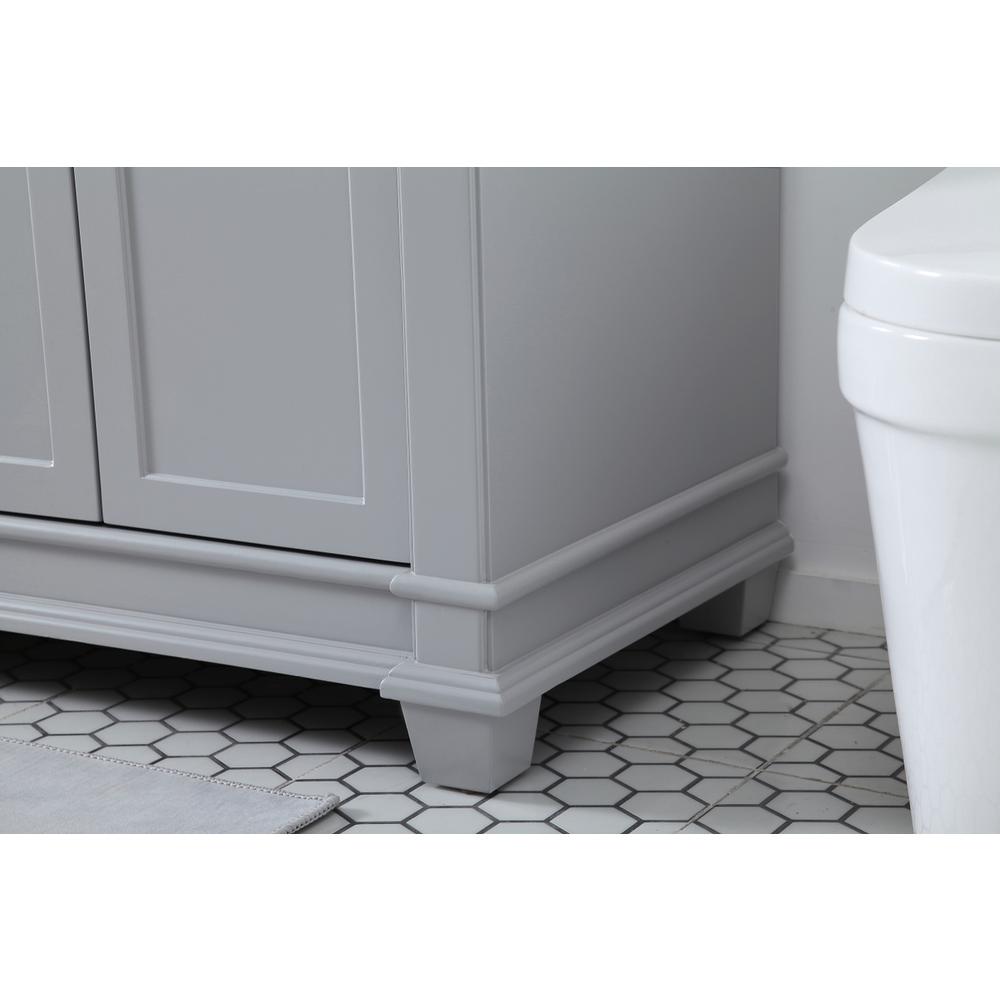 72 inch Double Bathroom Vanity set in Grey. Picture 6