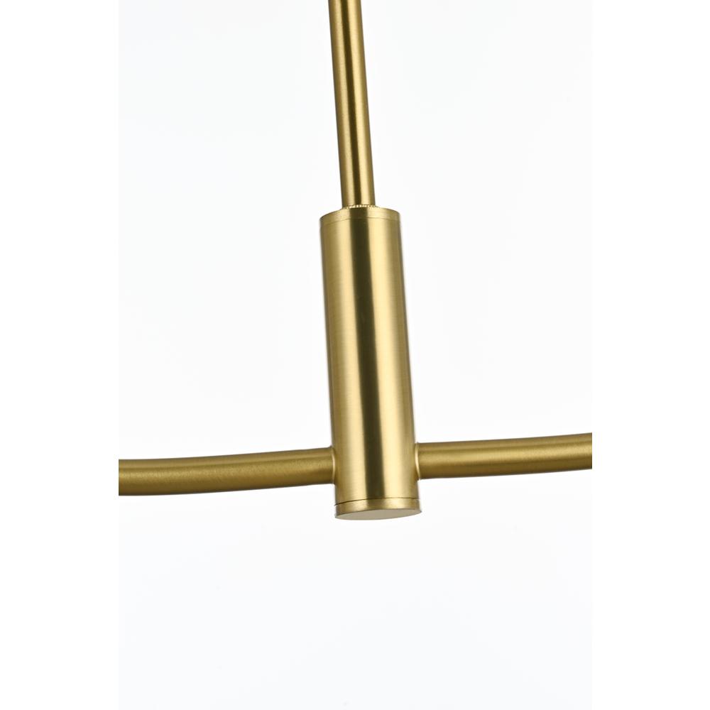 Nyomi 36 inch chandelier in Satin Gold. Picture 4