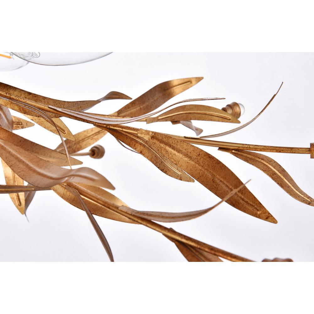 Priscilla 18.5 inch flush mount in gold leaf. Picture 5