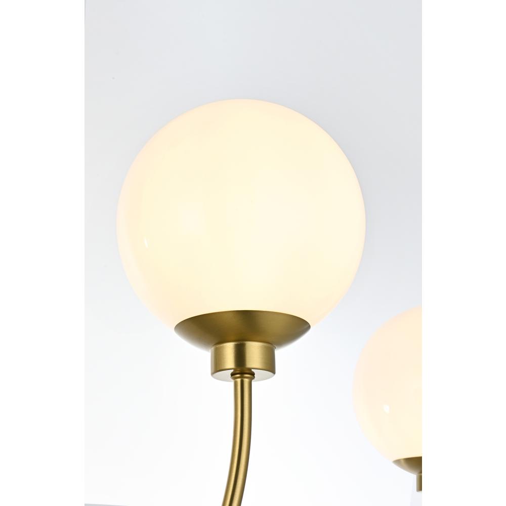 Nyomi 42 inch chandelier in Satin Gold. Picture 3