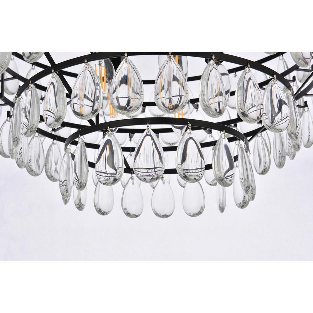 Mila 20 inch flush mount in black. Picture 3