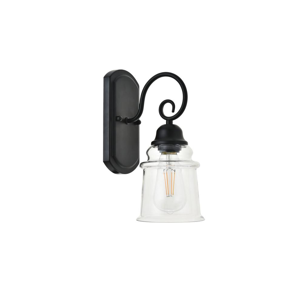 spire 1 light Black Wall Sconce. Picture 5