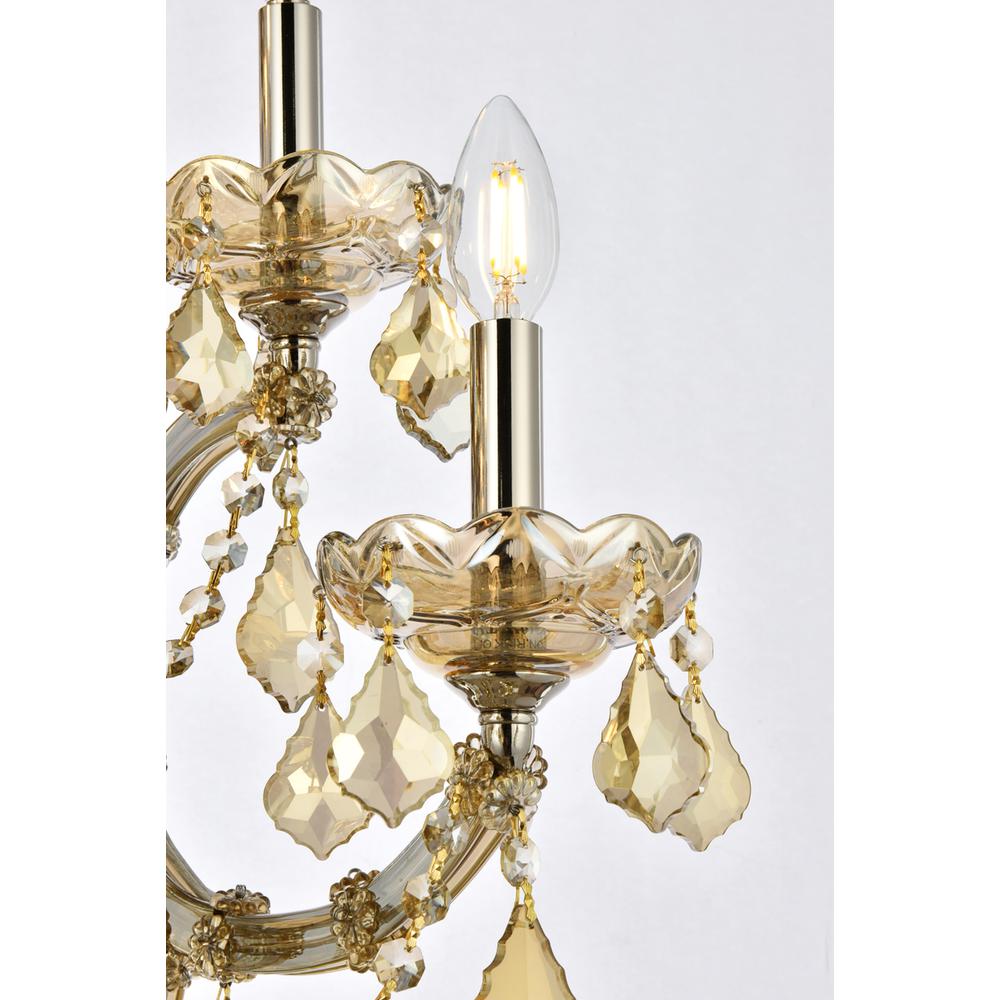 Maria Theresa 7 light Golden Teak Wall Sconce Golden Teak. Picture 4