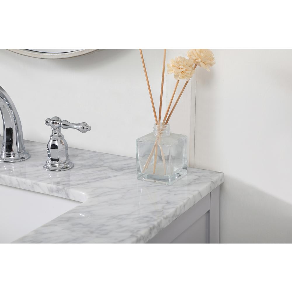 60 inch double bathroom vanity in grey. Picture 5