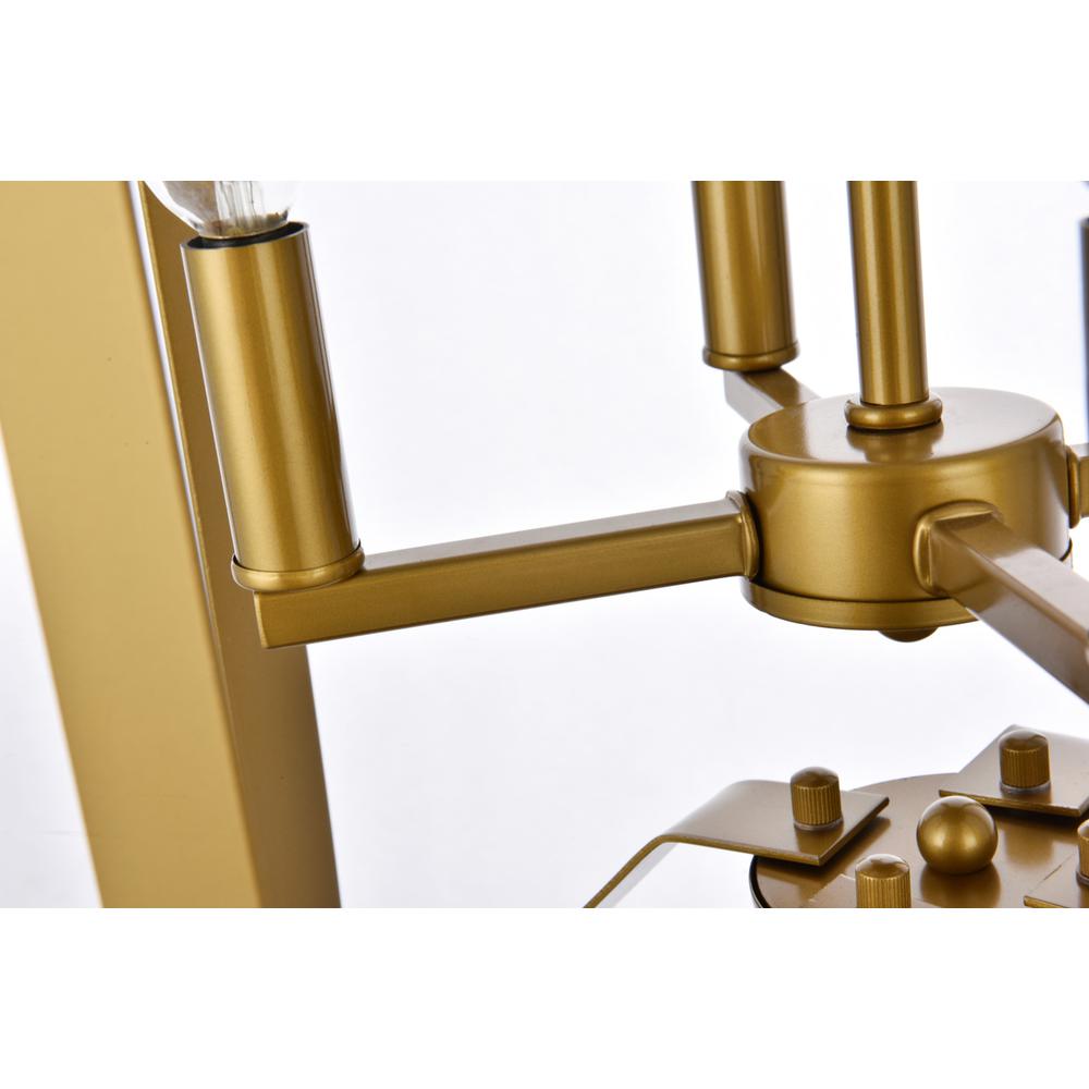 Hoffman 4 lights pendant in brass. Picture 5