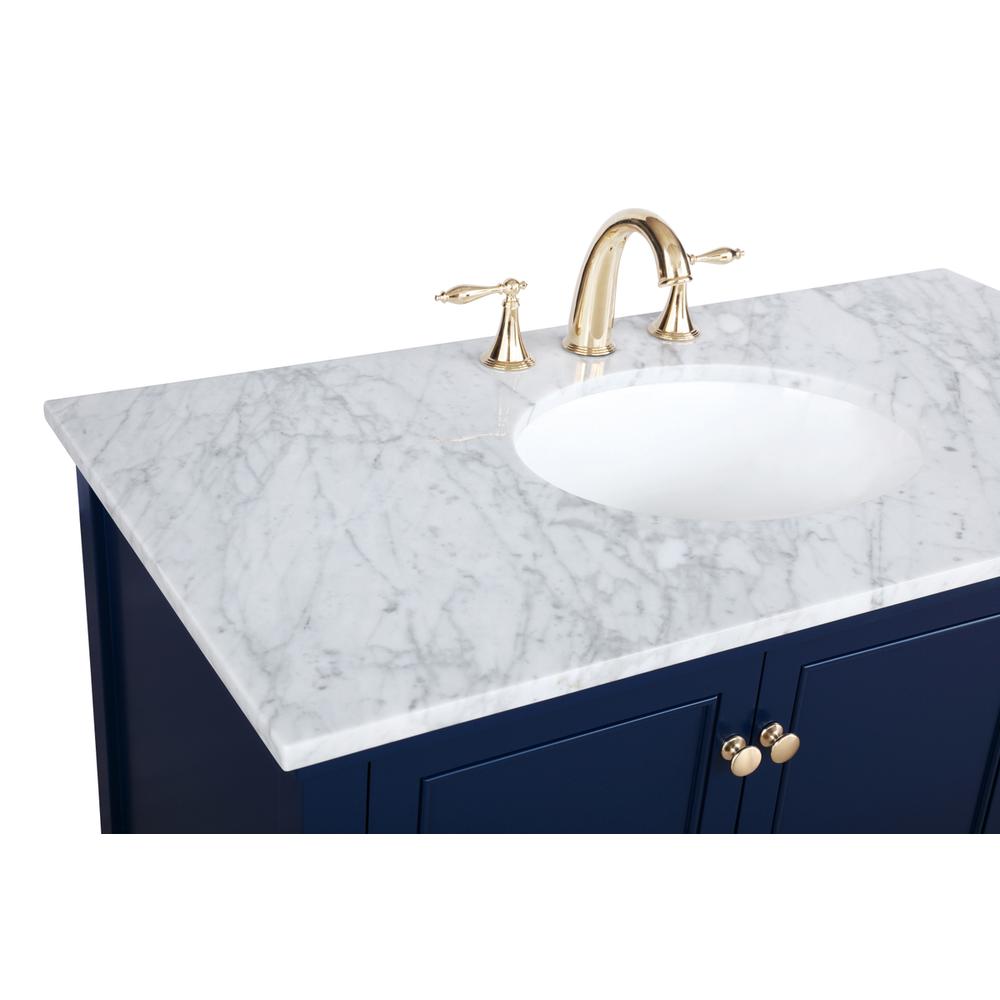 42 inch Single bathroom vanity in Blue. Picture 11