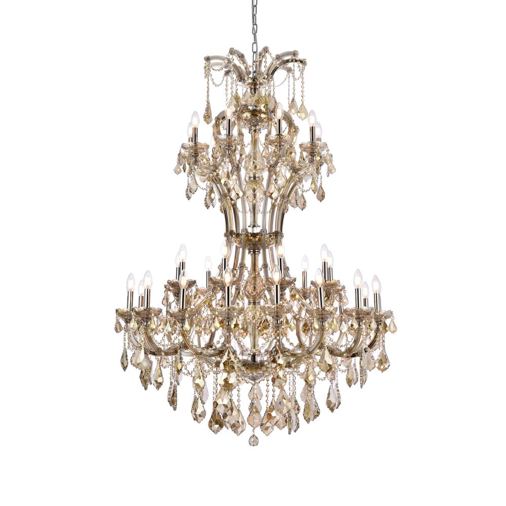 Maria Theresa 36 light Golden Teak Chandelier Golden Teak. Picture 2