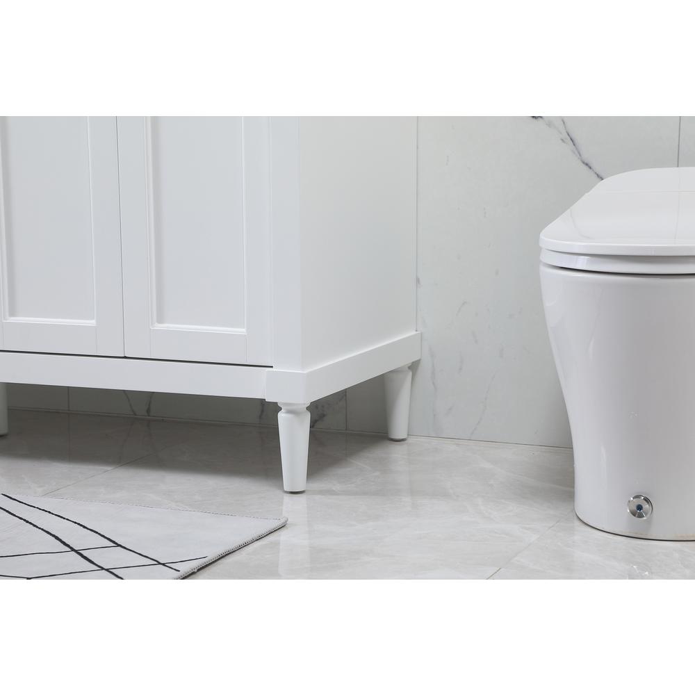 60 inch double bathroom vanity in white. Picture 6