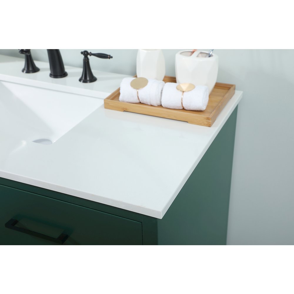 42 Inch Bathroom Vanity In Green. Picture 6