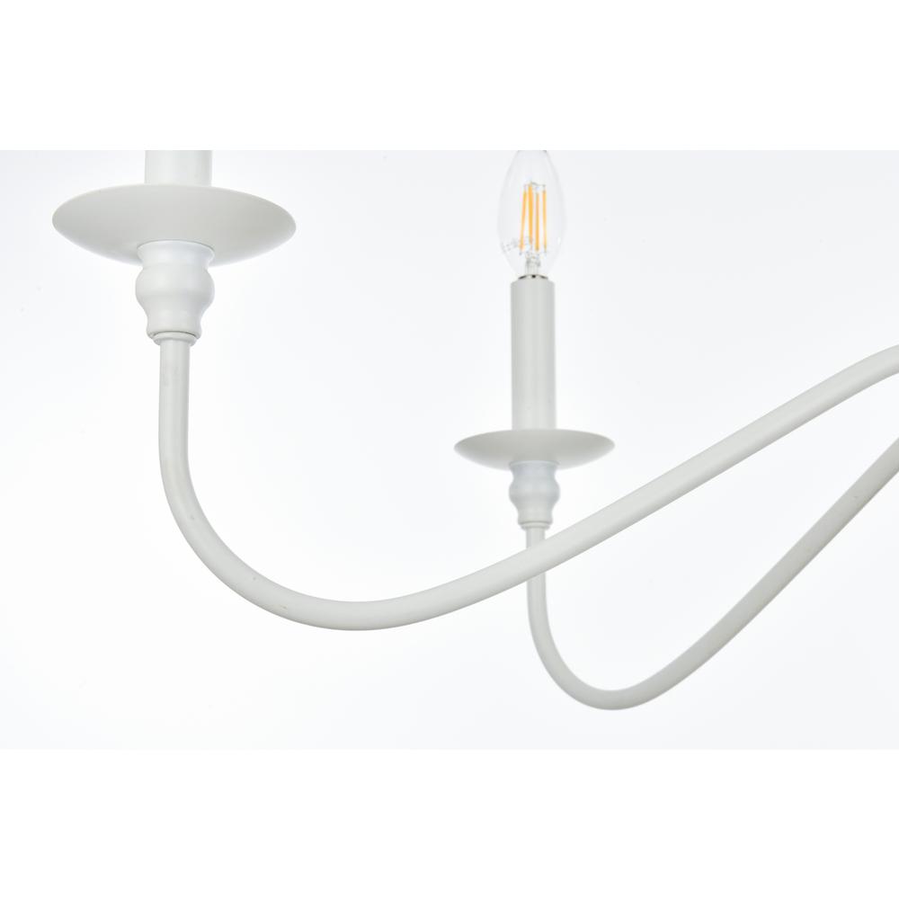 Rohan 42 inch chandelier in White. Picture 5