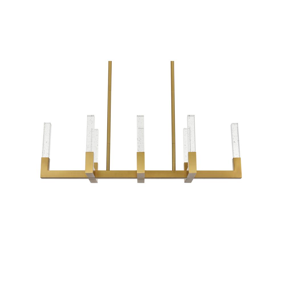 Noemi 42 inch Adjustable LED Pendant in Satin Gold. Picture 2
