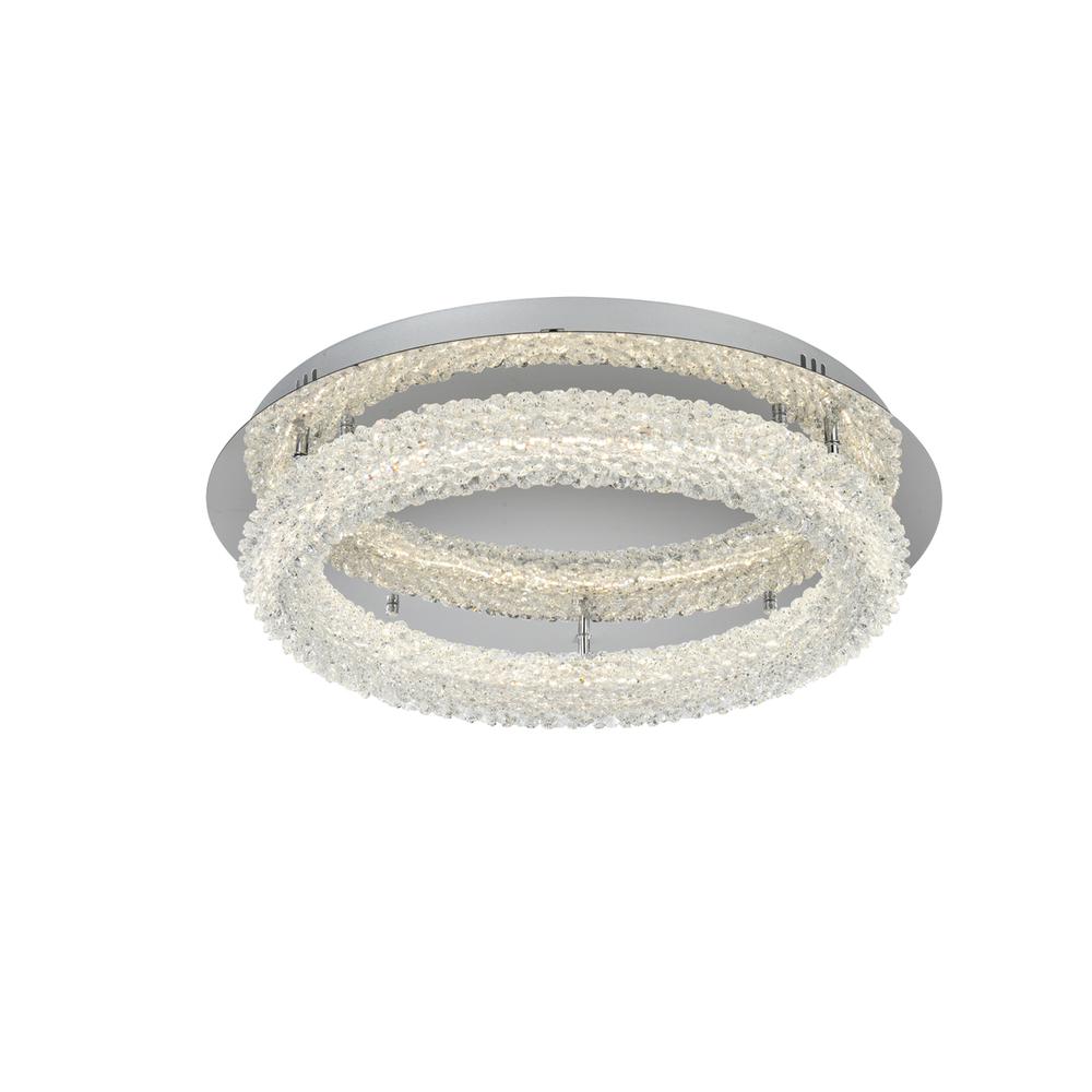 Bowen 22 inch Adjustable LED Flush Mount in Chrome. Picture 2