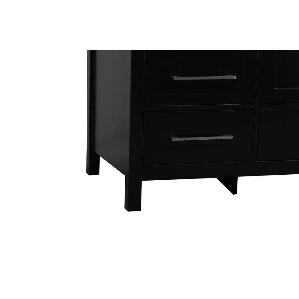 60 inch Single bathroom vanity in black. Picture 12