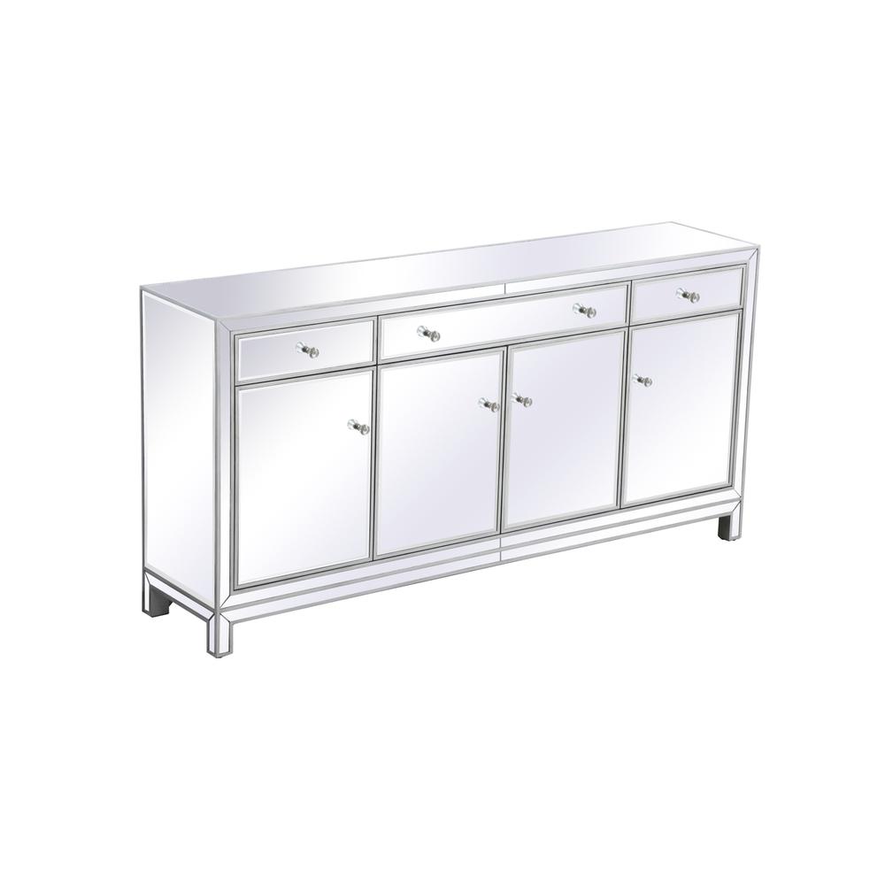 Reflexion 72 in. mirrored credenza in antique silver. Picture 5