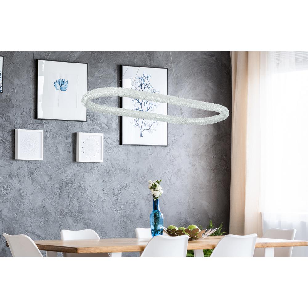 Bowen 51 inch Adjustable LED Chandelier in Satin Gold. Picture 11