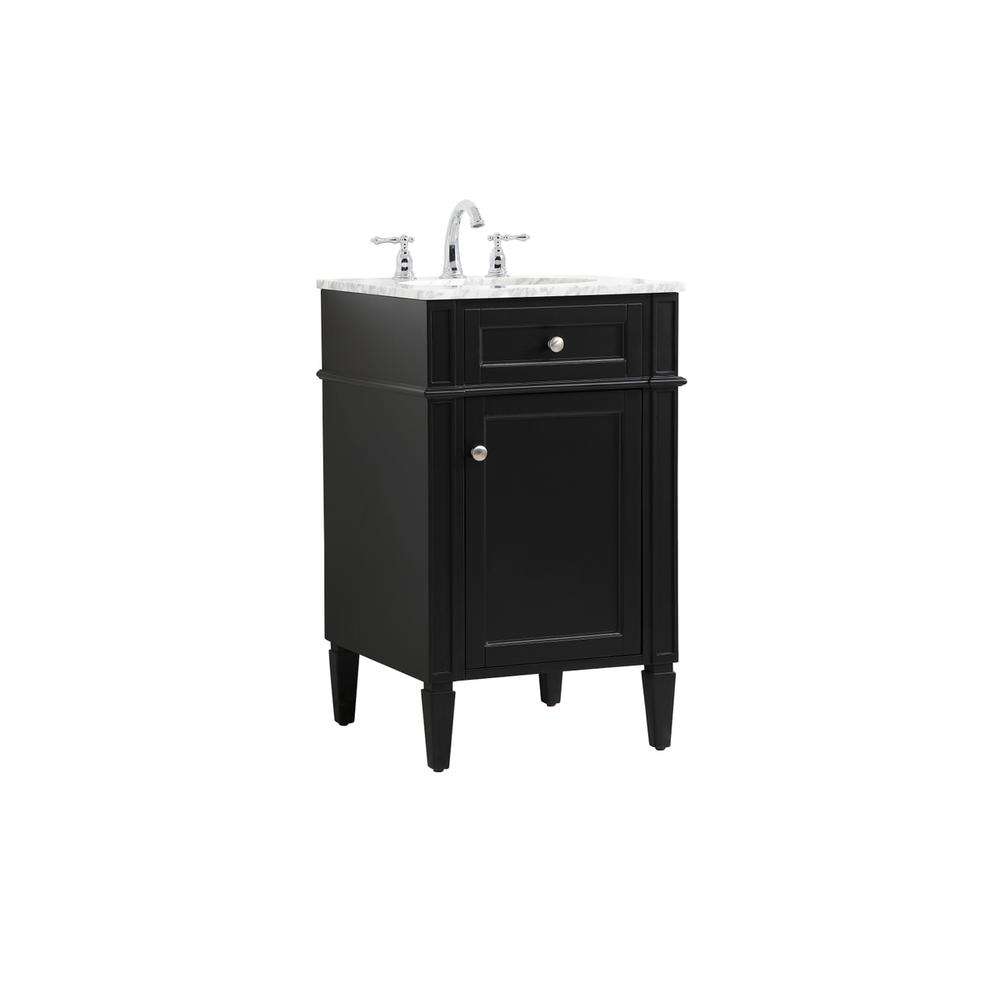 21 inch Single bathroom vanity in black. Picture 7