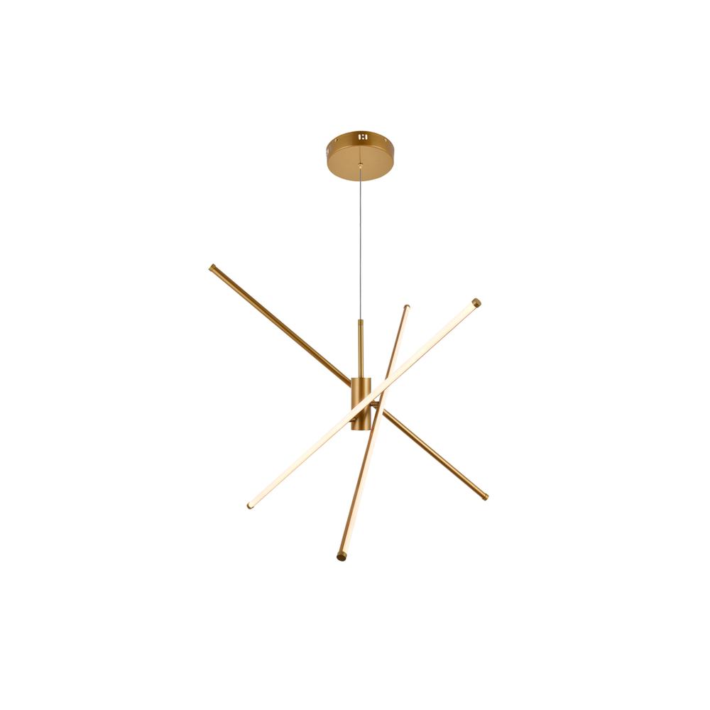 Sonya 3 Light Gold Pendant. Picture 2