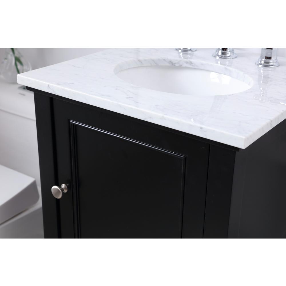 19 in. Single bathroom vanity set in Black. Picture 4