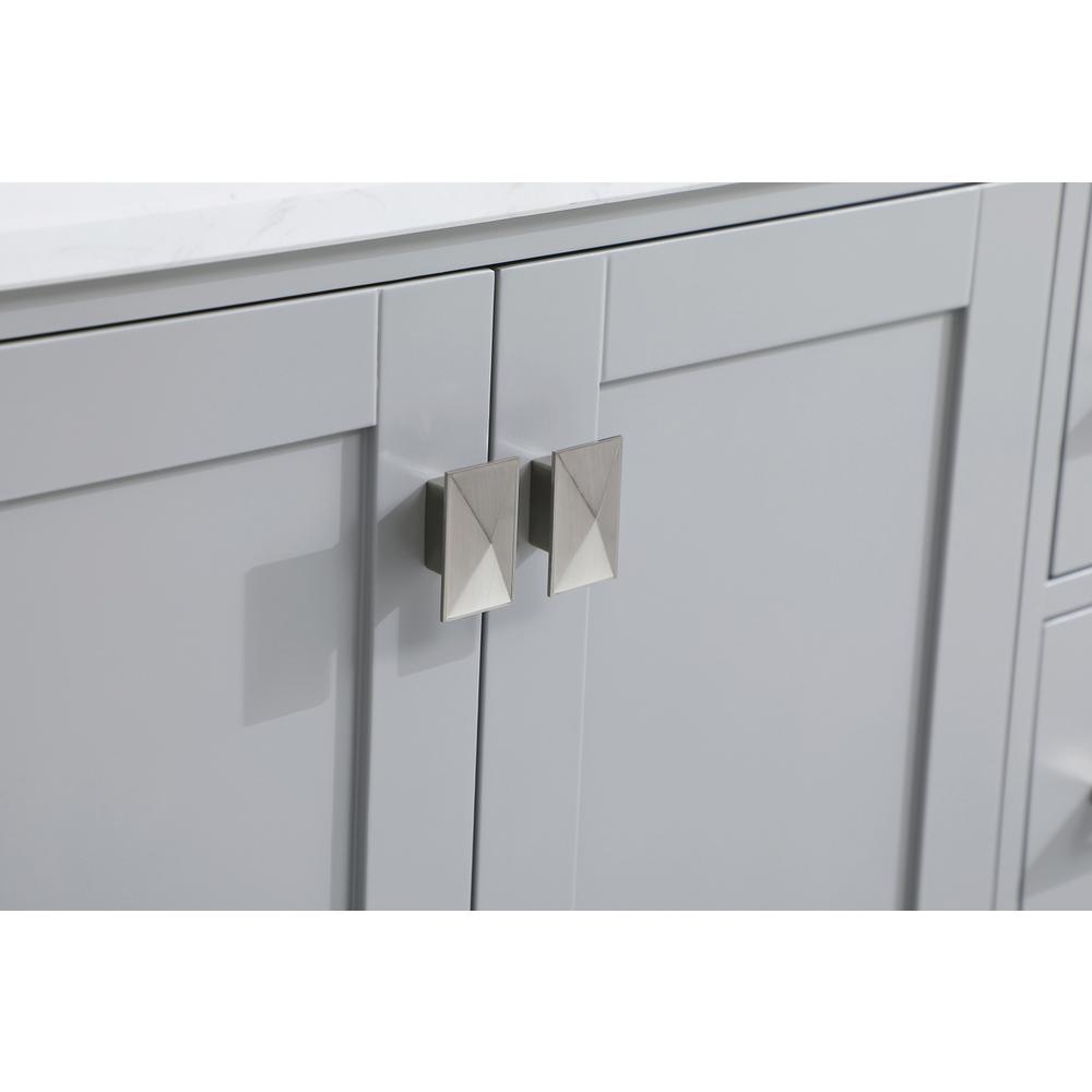 48 inch Single Bathroom Vanity in Gray. Picture 12