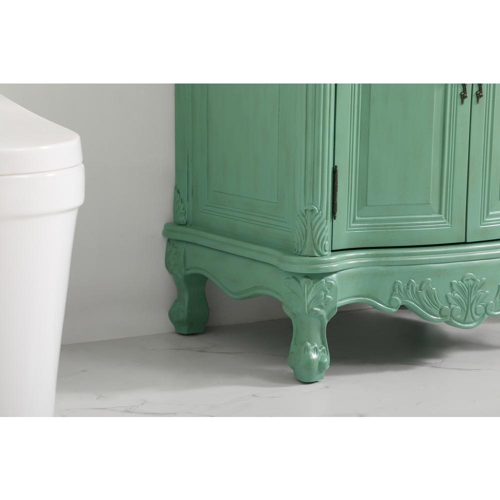27 inch Single Bathroom vanity in vintage mint. Picture 6