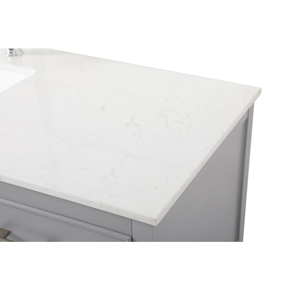 60 inch Single bathroom vanity in gray. Picture 11