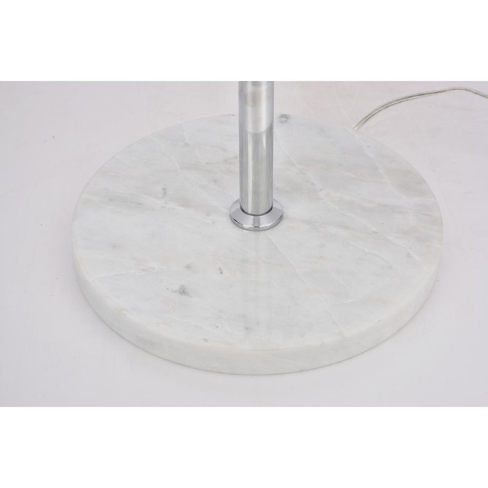 Eclipse 1 Light Chrome Floor Lamp With Clear Glass. Picture 5