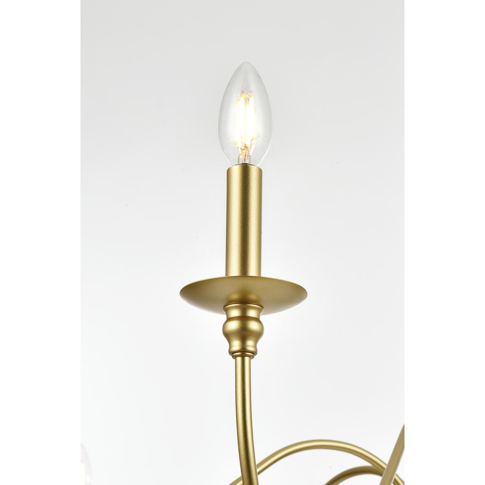 Rohan 54 inch chandelier in Brass. Picture 3