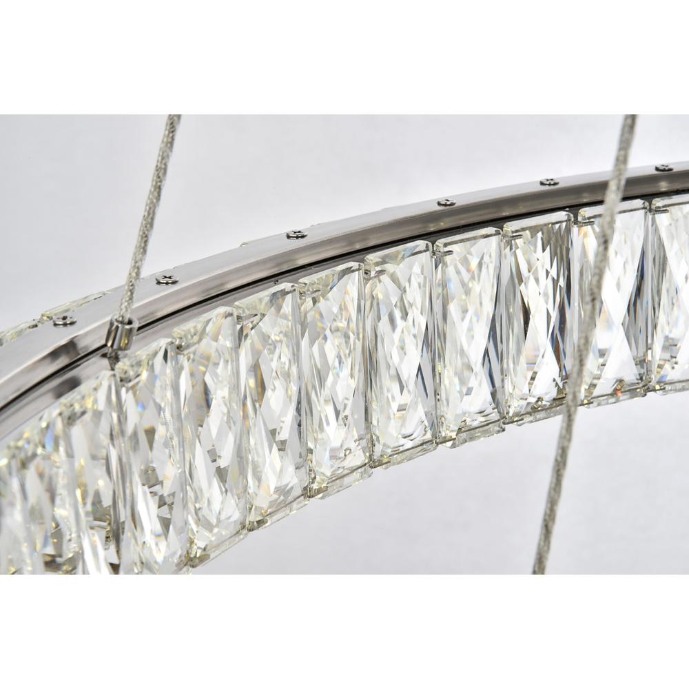 Monroe Integrated LED chip light Chrome Chandelier Clear Royal Cut Crystal. Picture 6