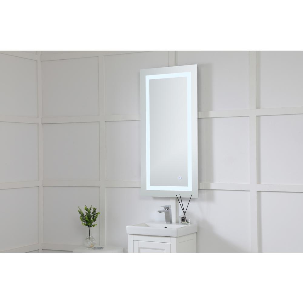 LED Hardwired Mirror Rectangle W20H40 Dimmable 5000K. Picture 5
