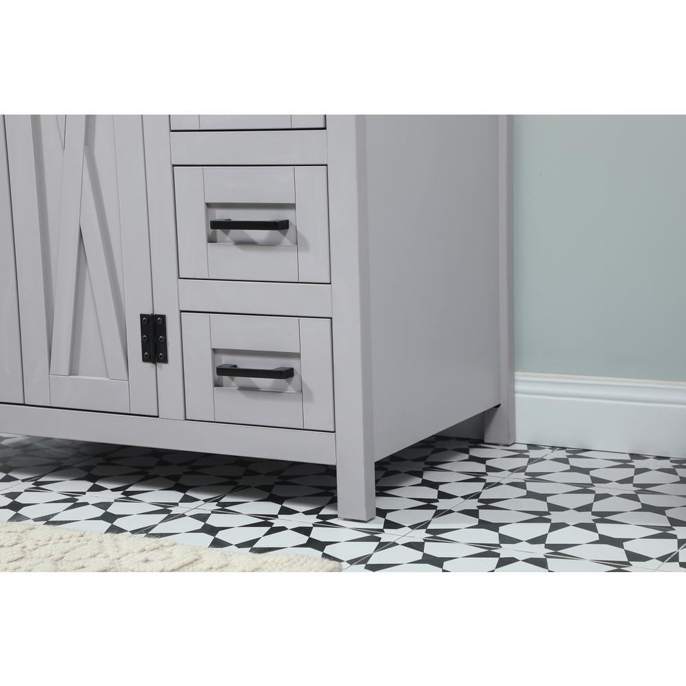 32 inch Single bathroom vanity in grey with backsplash. Picture 6