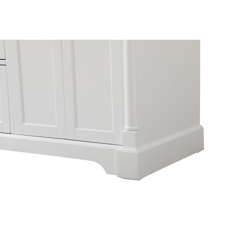 60 inch double bathroom vanity in White. Picture 13