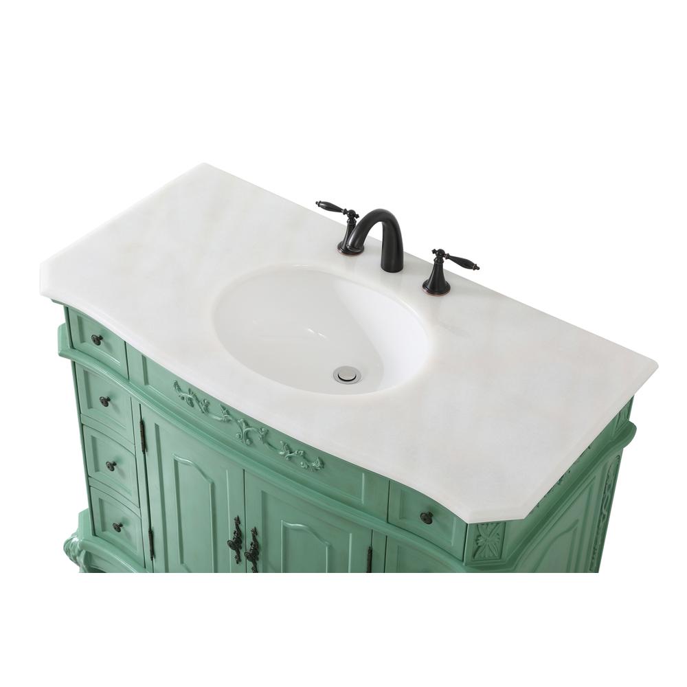 42 inch Single bathroom vanity in vintage mint. Picture 10