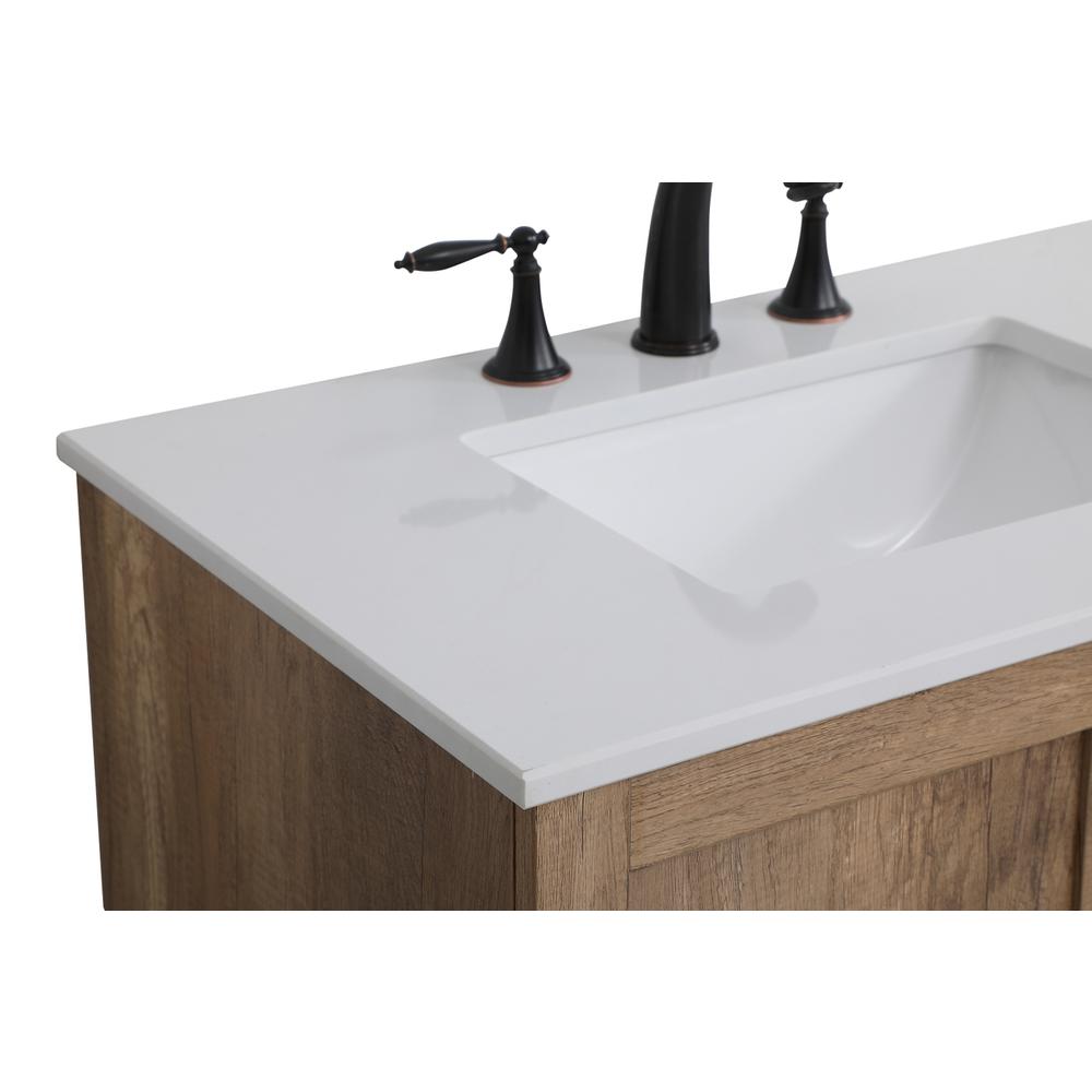 30 inch Single Bathroom Vanity in Natural oak. Picture 10