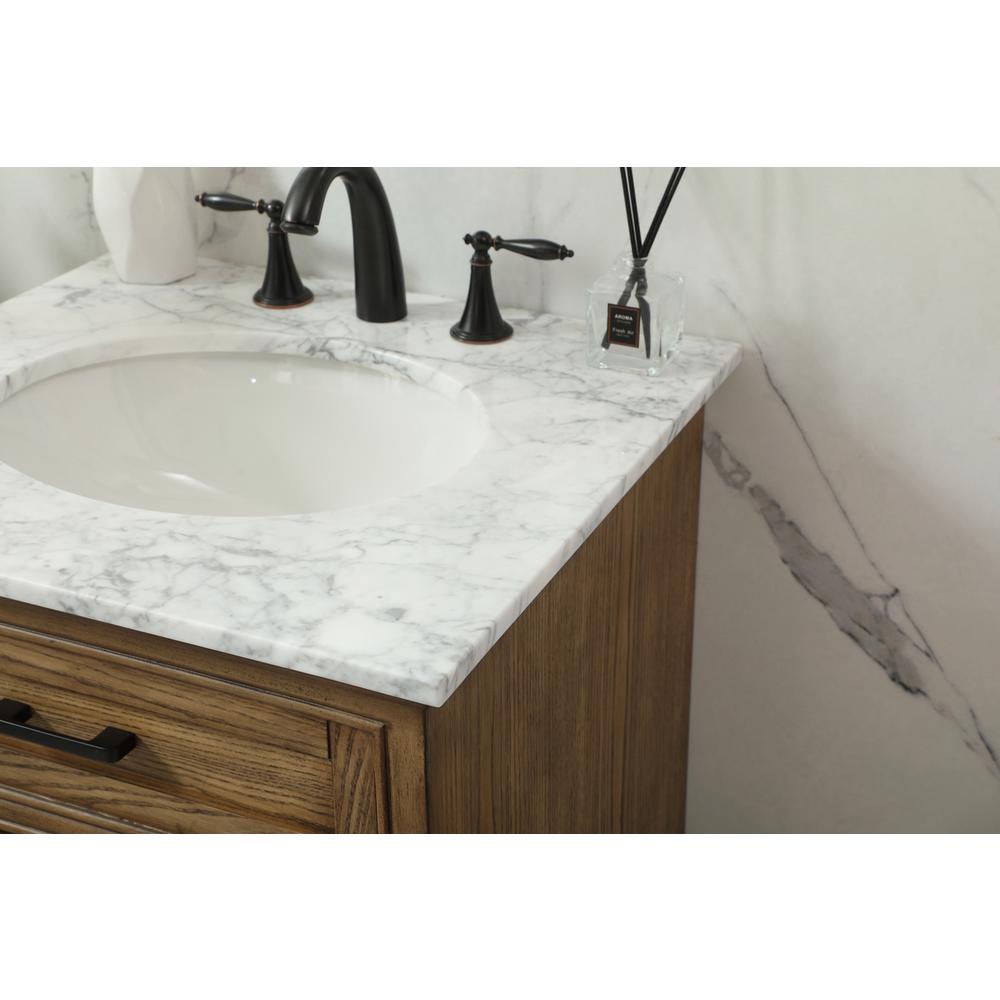 24 inch Single bathroom vanity in driftwood. Picture 5