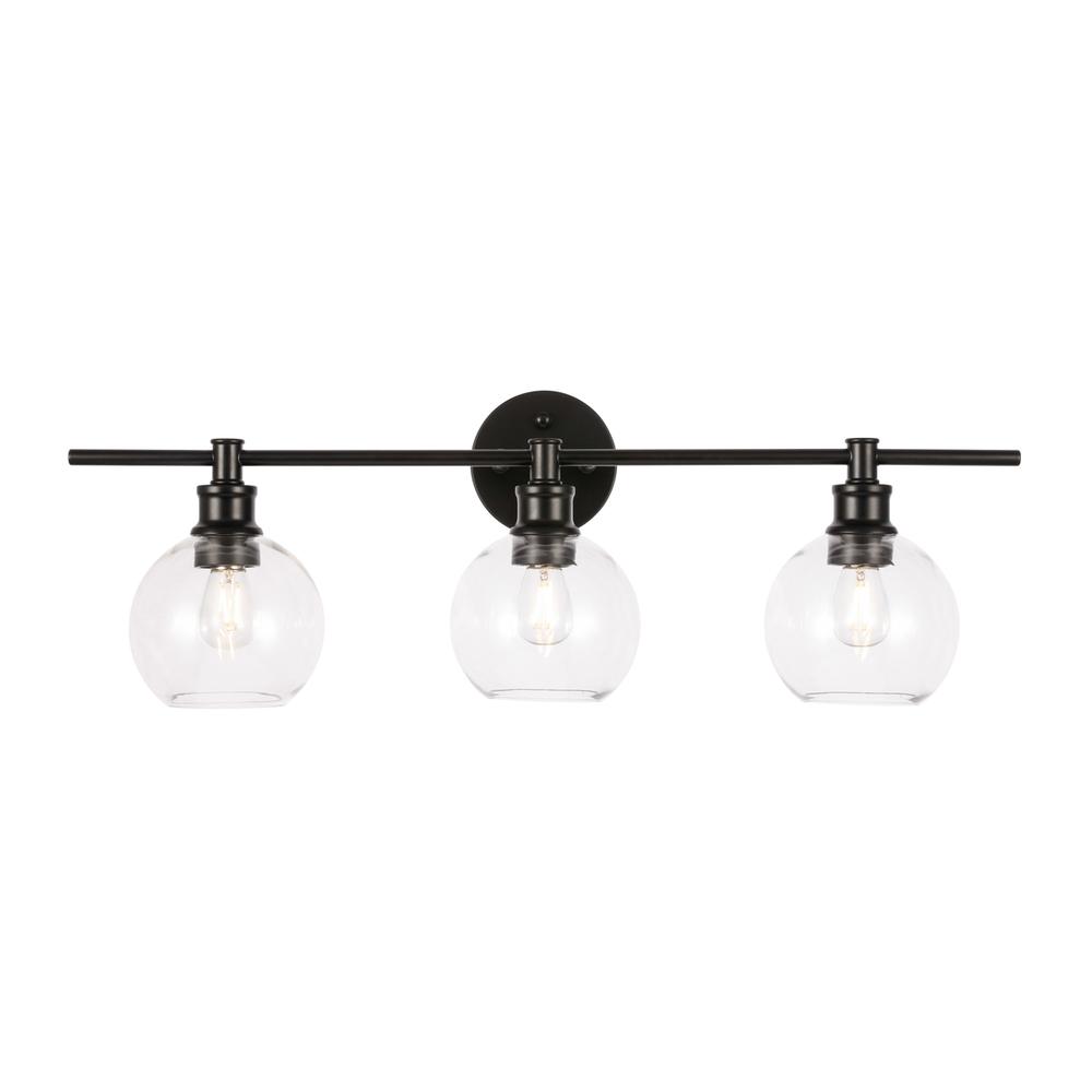 Collier 3 light Black and Clear glass Wall sconce. Picture 9