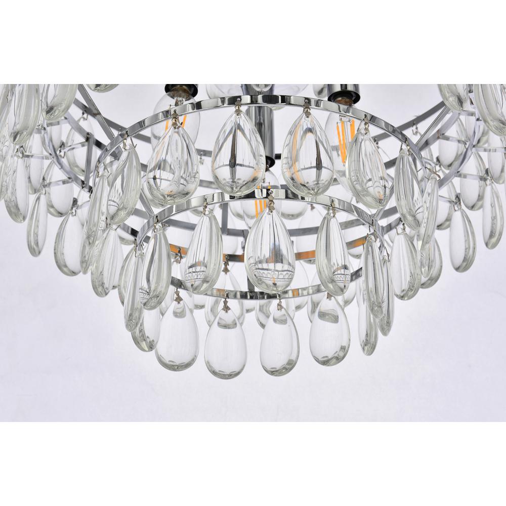 Mila 16 inch pendant in chrome. Picture 3