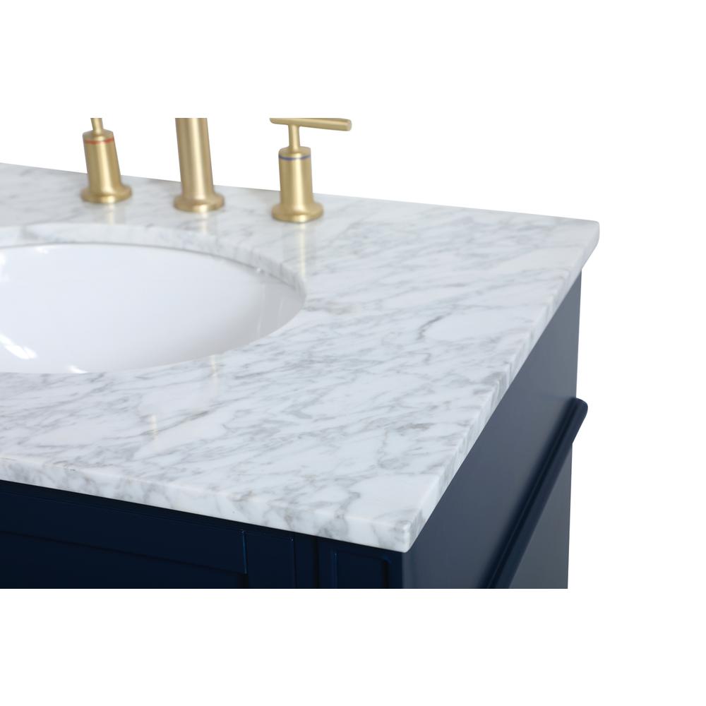 30 inch Single bathroom vanity in blue. Picture 10