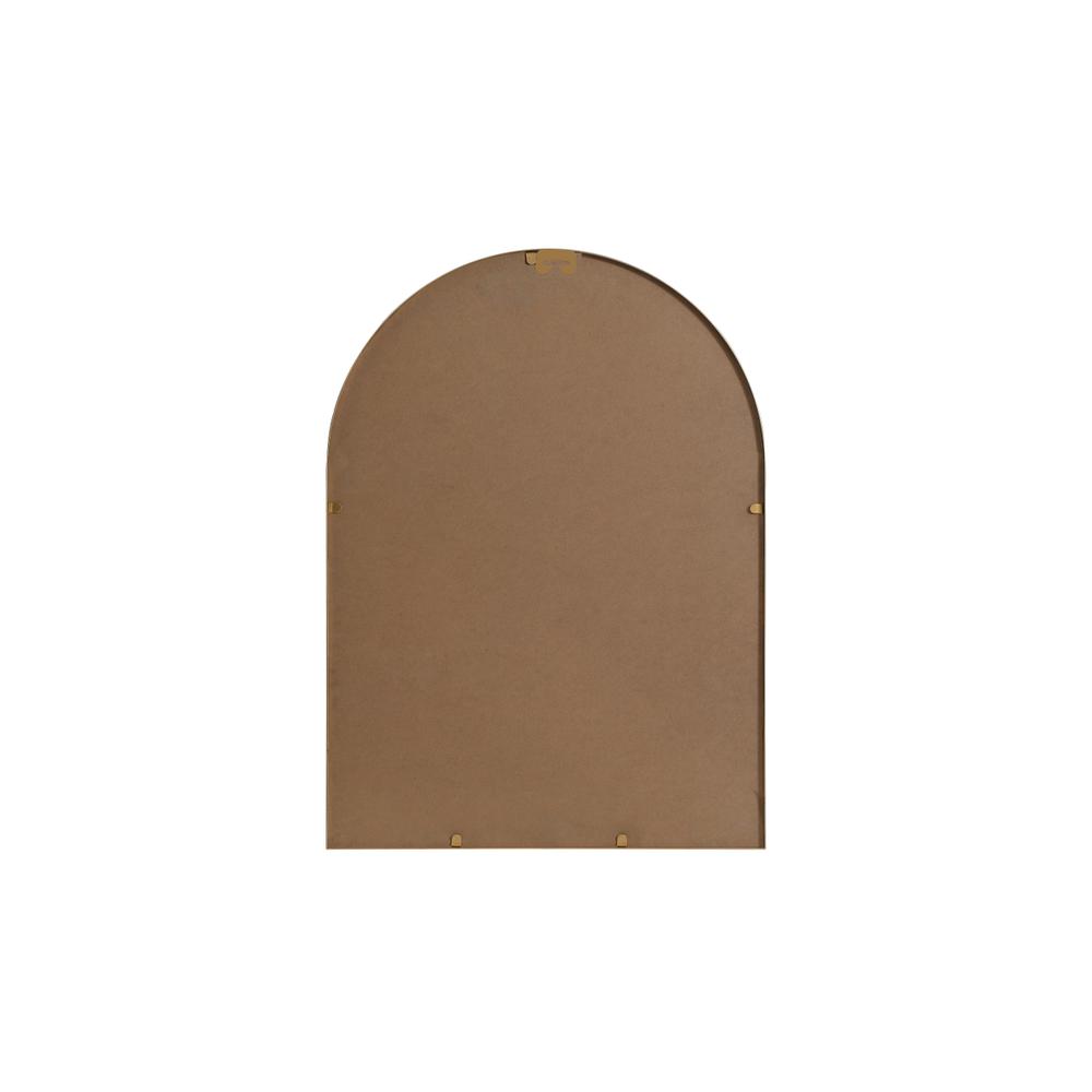 Metal Frame Arch Mirror 22x30 Inch in Brass. Picture 8